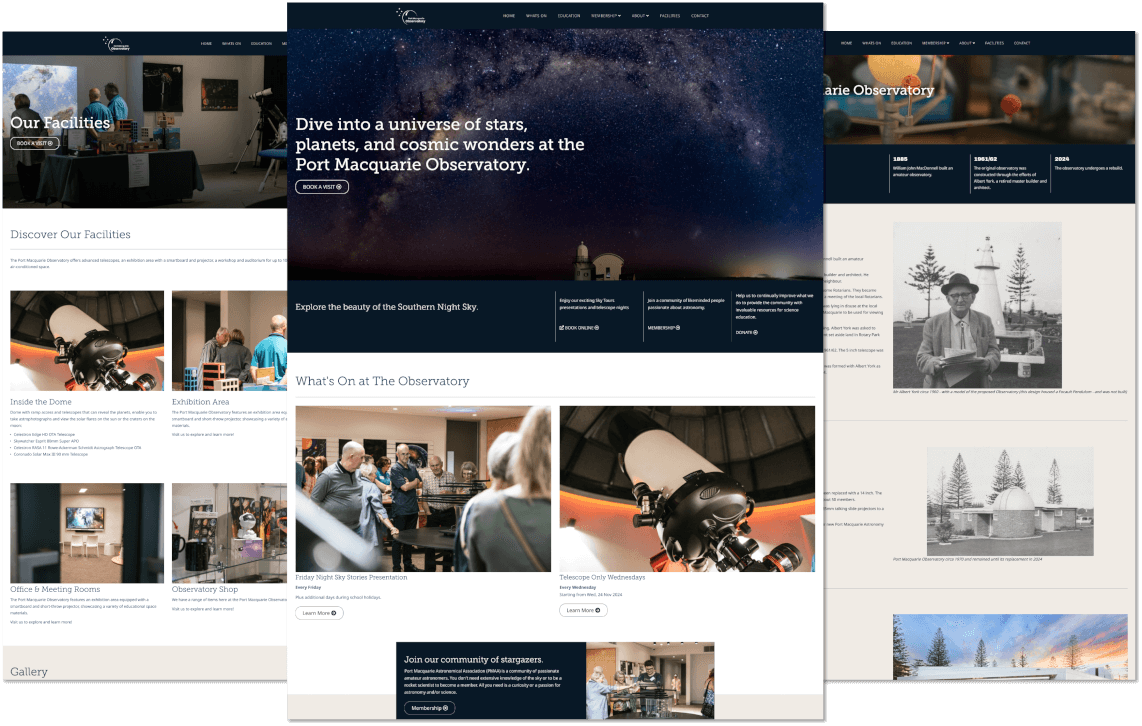<b>Port Macquarie Observatory Website Rebuild: A Case Study</b>