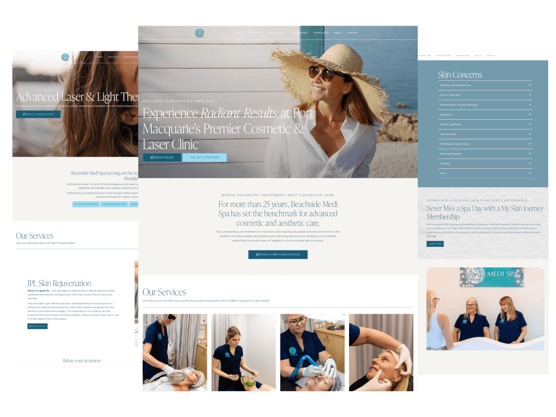 <b>Beachside Medi Spa Website Refresh: A Case Study</b>